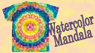 Tie Dye WatercolorStyle Mandala Ice Dye LWI [upl. by Tirb175]