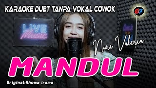 MANDUL  RHOMA IRAMA  KARAOKE DUET TANPA VOKAL COWOK NURI VALERIA [upl. by Ylicis350]