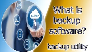 What is backup software  windows backup  backup software  backup utility  Urdu  Hindi [upl. by Nnylrahc]