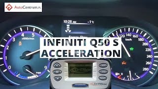 Infiniti Q50 S Hybrid 364PS AWD  acceleration 0100 60100 [upl. by Anatolio418]