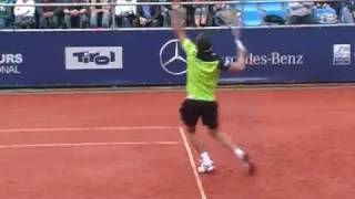 Stefan Koubek mit Thomas Muster gegen Bahrami und Göllner in Kitzbühel 2011 [upl. by Baker]