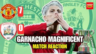 Man Utd Run RIOT Against Barnsley  Man Utd 70 Barnsley  Match Reaction [upl. by Adanar]