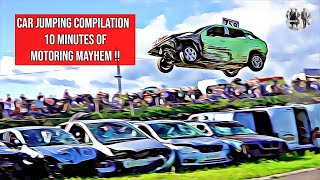 Car Jumping Compilation  10 minutes of Motoring Mayhem [upl. by Honniball]