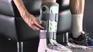 VIDEO How to use the Aircast AirSelect Standard  Comfortable Walking Brace Boot [upl. by Lilithe]