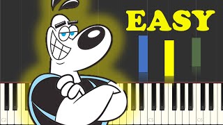 TUFF Puppy Theme Song On Piano EASY [upl. by Morice]