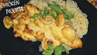 Mushroom Chicken piccata Creamy Garlic Mushroom Chicken Recipe [upl. by Manus]