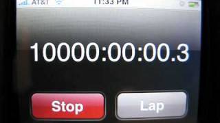 iPhone Stopwatch hits 10000 hours after more than 13 months [upl. by Tratner]