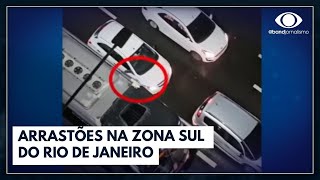 Onda de arrastões na Zona Sul do Rio de Janeiro  Jornal da Noite [upl. by Antonella180]