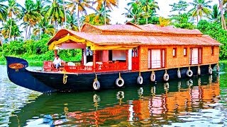 Beautiful Alleppey Houseboats  Kerala India [upl. by Haidabez20]