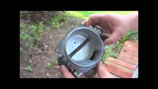 HOW TO CLEAN THROTTLE BODY 9599 57L Vortec [upl. by Annekim]