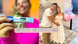 ESTOU GRÁVIDA DESCOBRINDO A GRAVIDEZ ANTES DO ATRASO  CONTANDO A GRAVIDEZ PARA O MARIDO 🤰🏼 [upl. by Virendra499]