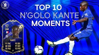 NGolo Kante  Top 10 Chelsea Moments  Best Passes Tackles amp Goals Compilation  Chelsea FC [upl. by Nnaeirb]