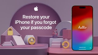 How to restore your iPhone if you forgot your passcode  Apple Support [upl. by Beberg103]