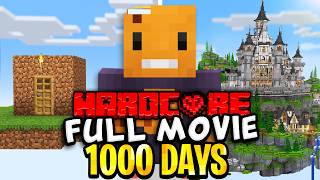 I Survived 1000 Days on ONE BLOCK in Minecraft Hardcore FULL MOVIE [upl. by Eugenle143]