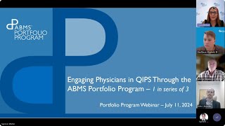 Webinar  Sponsor Insights  ABMS Portfolio Program  July 2024 [upl. by Fanning]