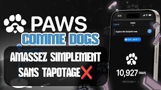 🚀INSCRIVEZ SUR PAWSOG ET PROFITEZ EN MÊME TEMPS DE dogs hamsterkombat et de notcoin [upl. by Egdirdle]