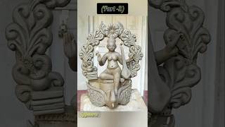 Saraswati murti making part2saraswati murti big round making saraswatimurtimaking 2025shorts [upl. by Areis15]