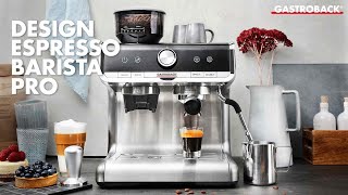 Gastroback 42616 Design Espresso Barista Pro english [upl. by Nihahs557]