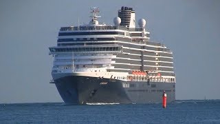 Cruise Ship Eurodam entering Port of Rostock [upl. by Irtak72]