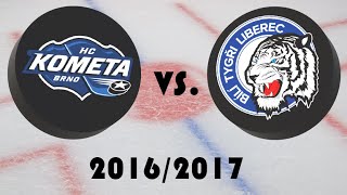 Česká hokejová extraliga 20162017  Finále  HC Kometa Brno – Bílí Tygři Liberec [upl. by Cloris]