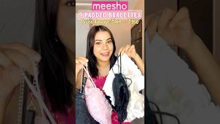 9 Padded Bralette Tops from Meesho starting at ₹149 💕meeshofinds meeshohaul [upl. by Trinity]