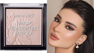 Wet n Wild MegaGlo Highlighter  Swatches amp Review  Blossom Glow [upl. by Leeanne]