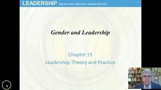 Gender and Leadership Chap 15 Leadership by Northouse 8th ed [upl. by Llehcam292]