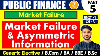 Asymmetric Information amp Market Failure  Public Finance GE  Bcom BA Sem 4 amp Sem 6 [upl. by Aymahs]