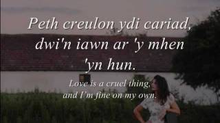 Cariad  Gwyneth Glyn geiriau  lyrics [upl. by Ailaroc]