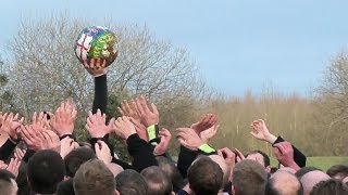 Ashbourne Shrovetide Football Weds 5th Mar 2014 Pt 7 of 9 [upl. by Solakcin336]