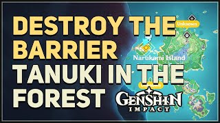 Tanuki Destroy the barrier Puzzle Genshin Impact [upl. by Toombs]