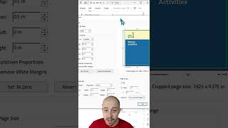 How to crop a PDF using Adobe Acrobat Pro DC howto accessibility shorts adobe [upl. by Kirtap]