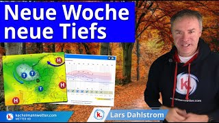 Neue Woche neue Tiefs  Es wird aber nicht überall und ständig nass [upl. by Nesyrb881]