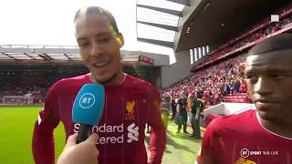 quotIm glad hes on my teamquot Van Dijk hails Firminos importance to Liverpool [upl. by Arawaj20]