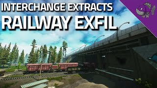 Railway Exfil  Interchange Extract Guide  Escape From Tarkov [upl. by Enitsirc331]