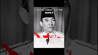 Indonesia Military Rank 2024  1960 indonesia military [upl. by Anelra389]