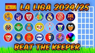 Beat The Keeper  La Liga 202425  Algodoo Marble Race [upl. by Ynoyrb292]