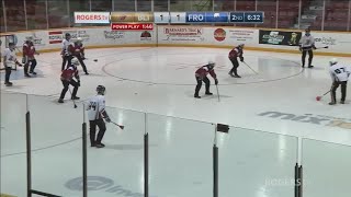 2018 Canadian Juvenile Broomball Championships Day 4Game 5  Quebec Blitz vs Quebec Frost [upl. by Rabka63]