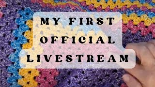 LIVE REPLAY Finishing my Camp Boggy Creek Blanket  Shell Stitch Crochet Border [upl. by Jamie]