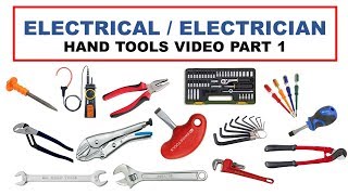 Electrician Hand tools part 1 [upl. by Enelehs936]