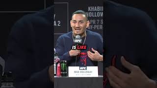 Max Holloway Wants Piece Of Khabib😱 [upl. by Aneleh]