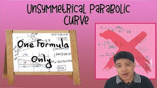 Unsymmetrical Parabolic Curve  Technique  Problem Solving [upl. by Hesketh]