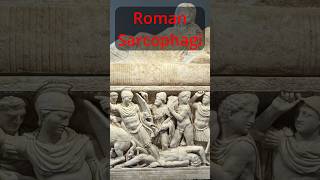 Roman Sarcophagus carvings of mythical and heroic stories history archeology [upl. by Nylikcaj]