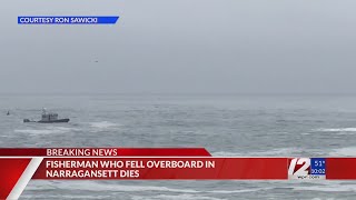 Man dies after falling overboard while fishing in Narragansett [upl. by Aramak]