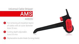 Universal Cable Stripper Intercable AMS AV6220 [upl. by Jump717]