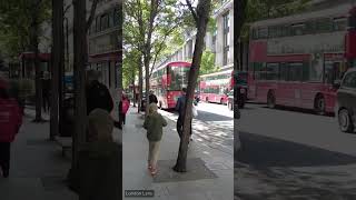 London Oxford Street Afternoon Walk  London Lens Walking Tour 4K Short 25 [upl. by Wise]