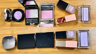 My favorite 🤩 purple blushers review nars suqqu decorte addiction springlook [upl. by Ittam]