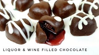 Liquor and Wine Filled Chocolate  Filled Chocolates gift idea [upl. by Nnylyrehc484]