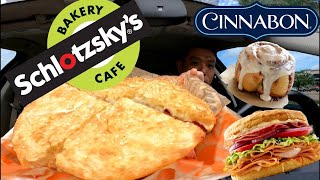 SCHLOTZSKYS  Giant Turkey Original 🥪  CINNABON  Minibon [upl. by Bergman]