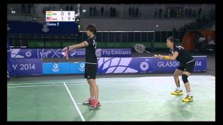 Woon Khe Wei  Vivian Hoo  Commonwealth Games 2014 Badminton Women Doubles Gold Medal [upl. by Rotkiv]